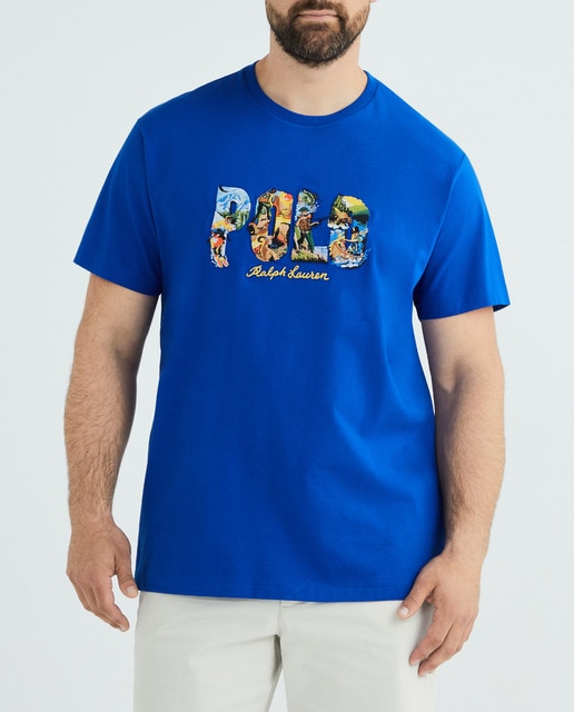 Imagen 0 de Camiseta de hombre con logo bordado tallas grandes