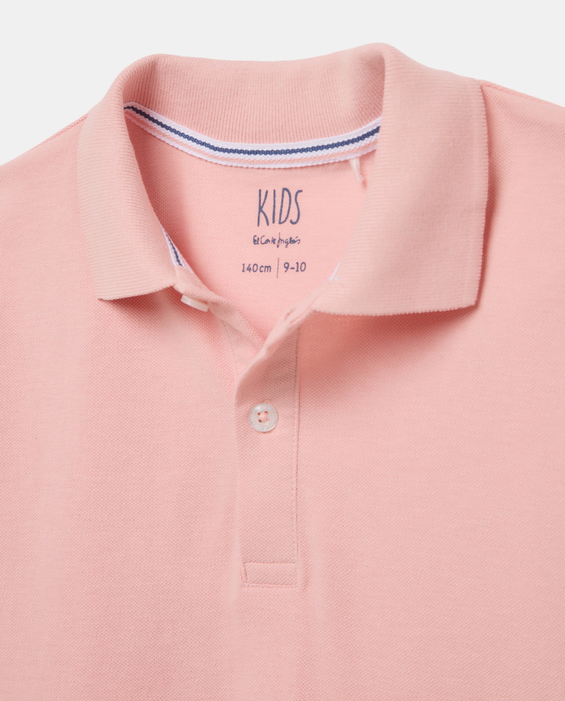 Polo Básico com Manga Curta Kids El Corte Inglés 200 Rosa-5