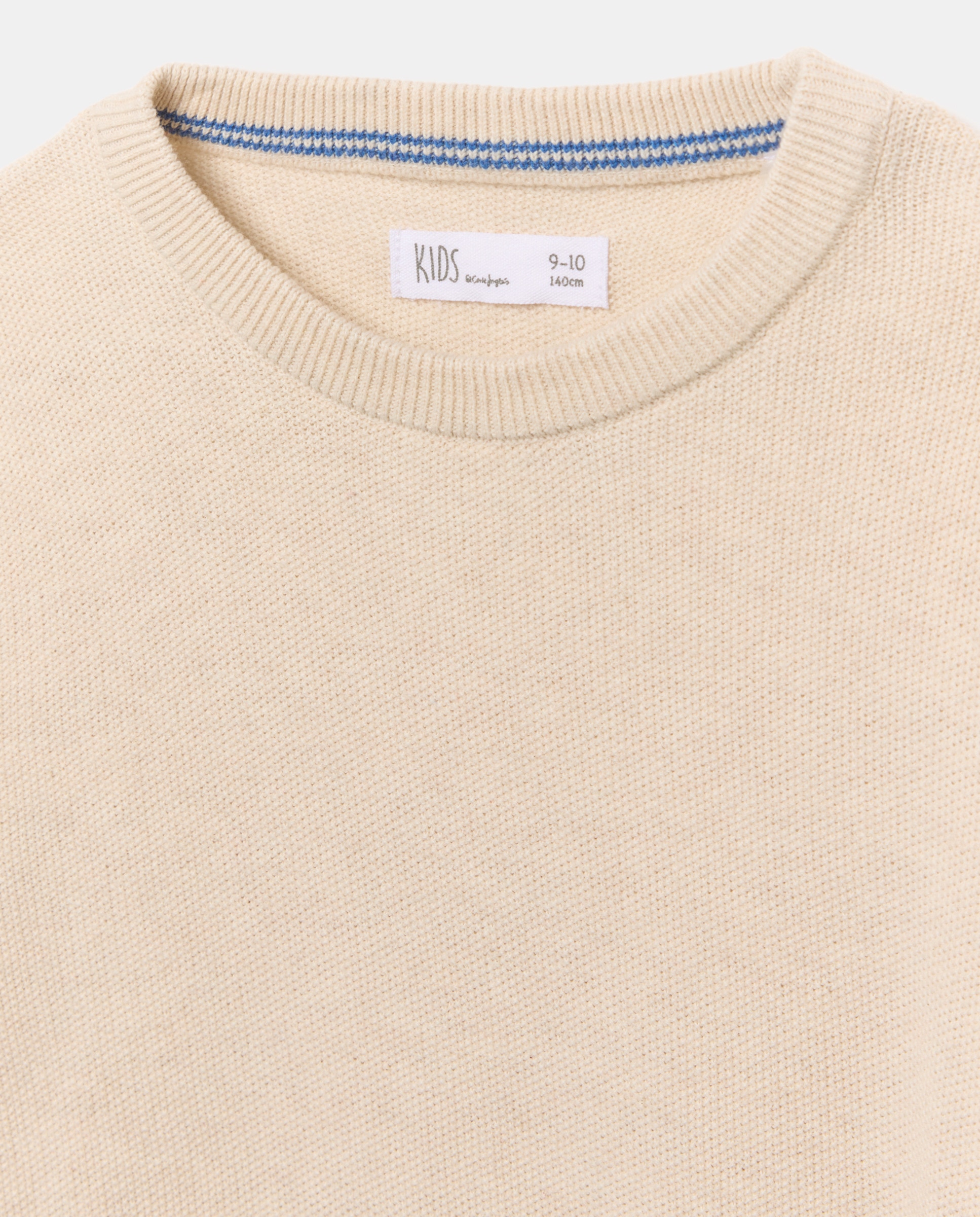 Camisola de Malha com Decote Redondo 120 Cru-5