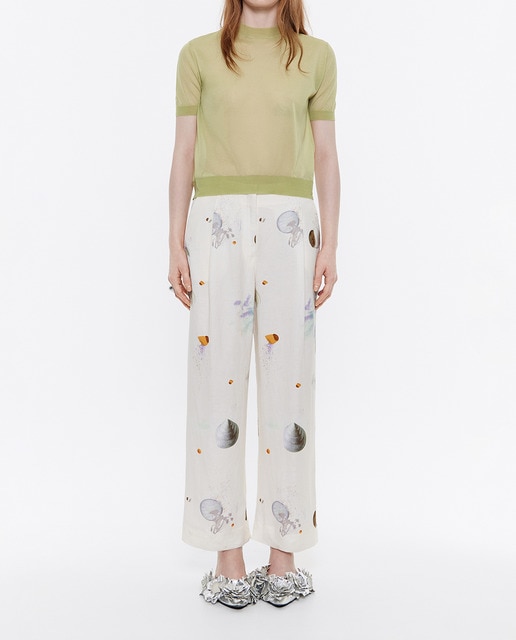 Imagen 0 de Pantalón de mujer carrot lino Waves