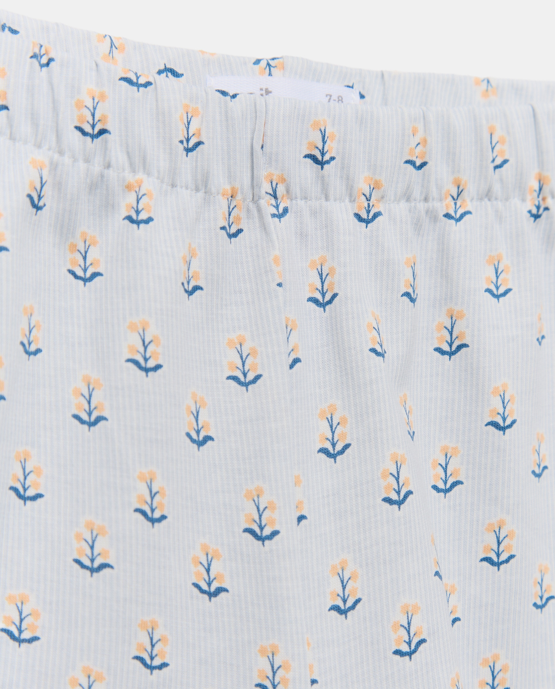 Pijama de niña estampado corto 400 Azul-3