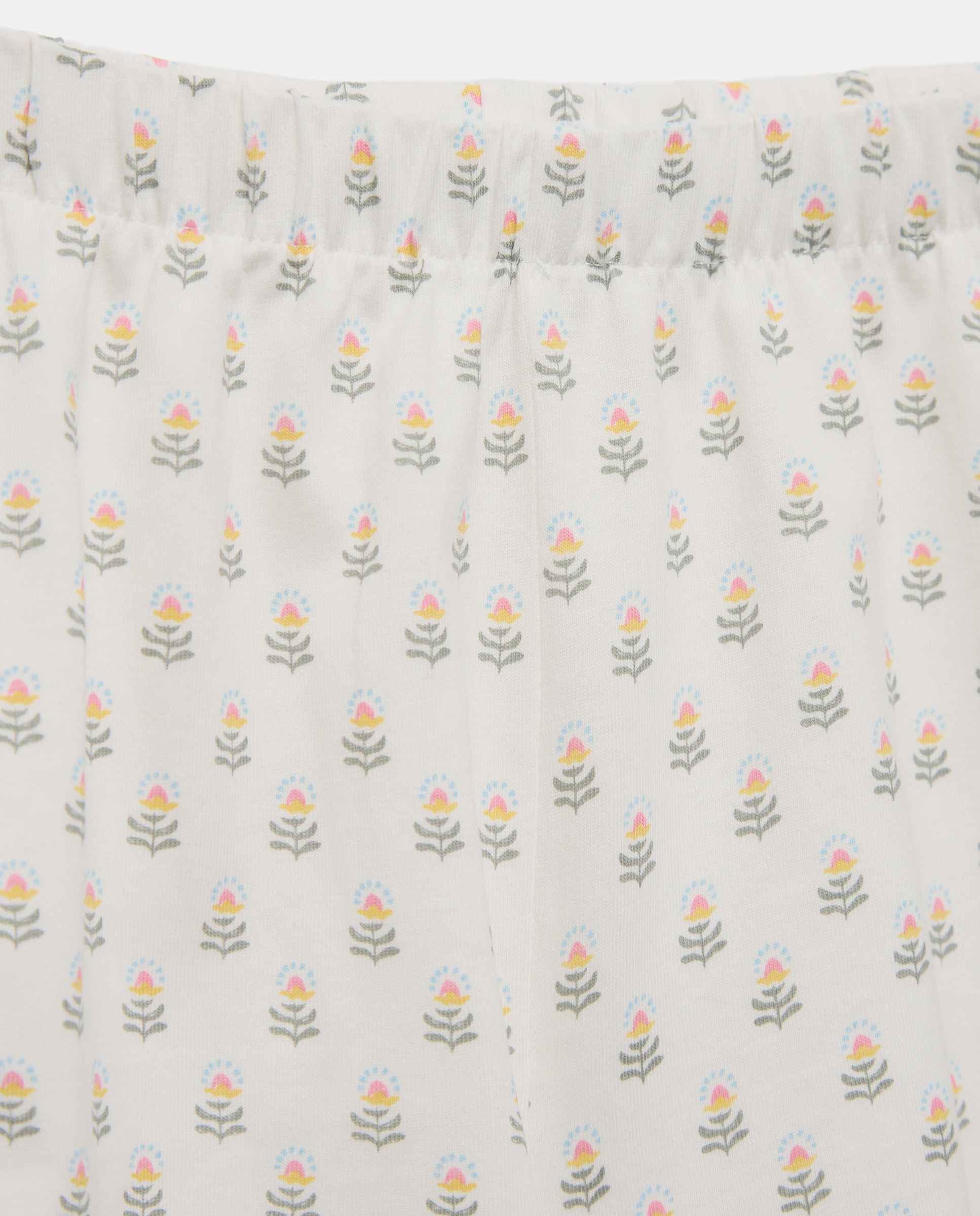 Pijama de niña estampado corto Blanco roto-3