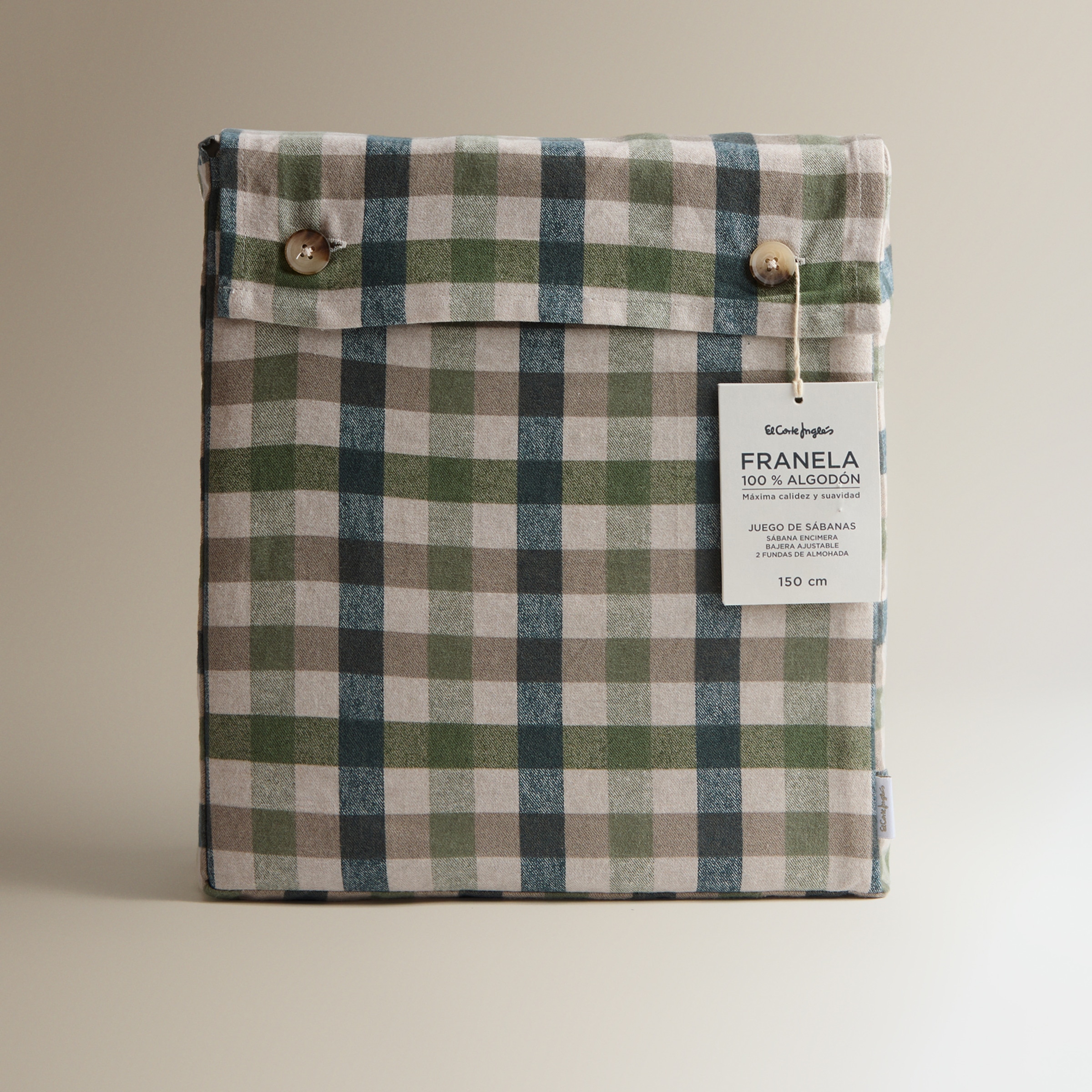 Conjunto de Lençóis com Lençol Ajustável de Flanela de Algodão Marerk Azul-7