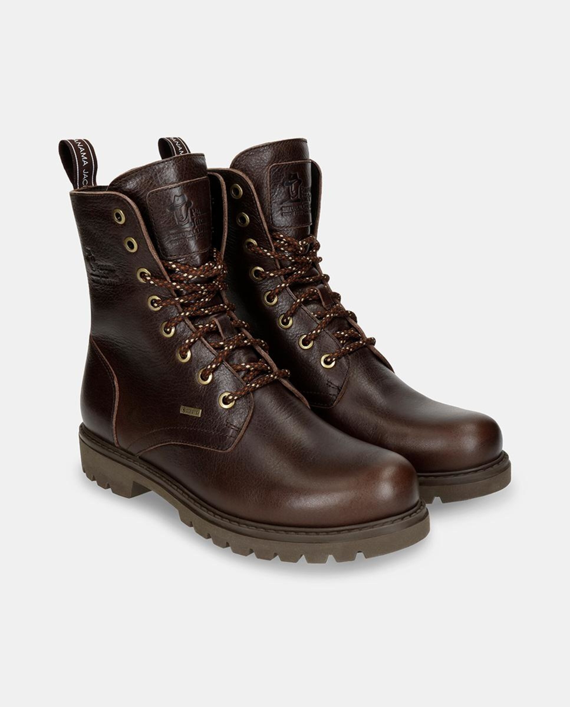 Botas em Pele e com Forro de Goretex Castanho-escuro-5