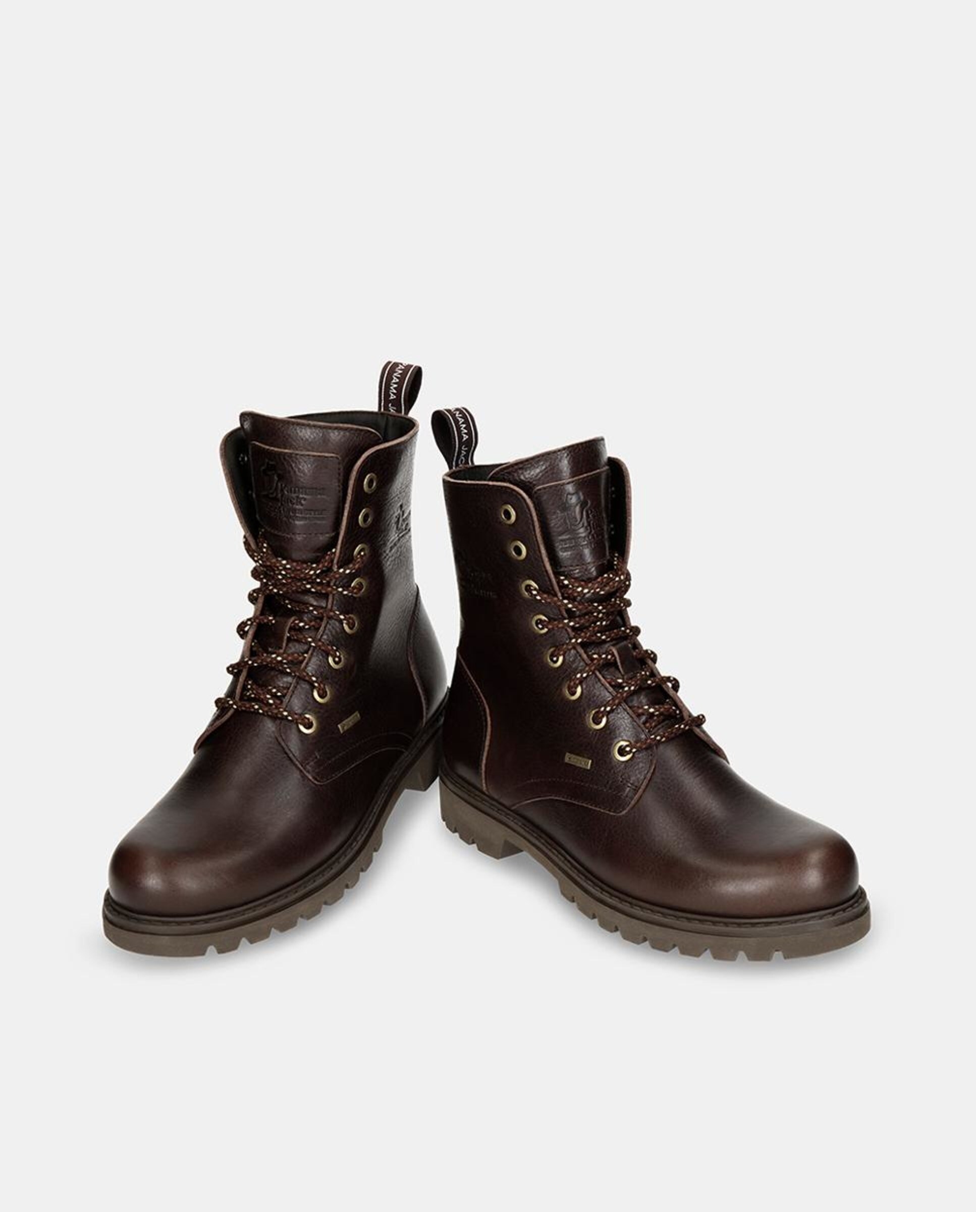 Botas em Pele e com Forro de Goretex Castanho-escuro-3