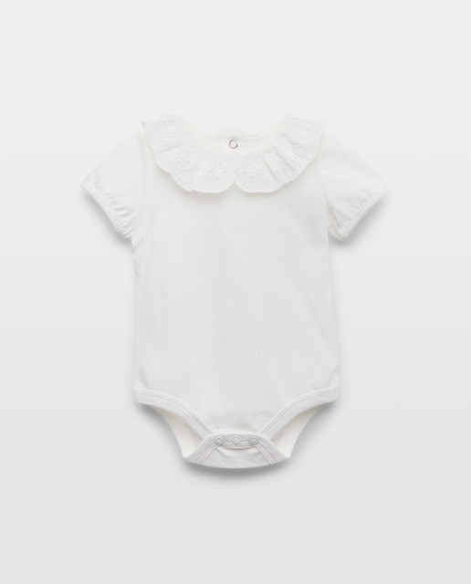 Imagen 0 de Body de recién nacido cuello bordado