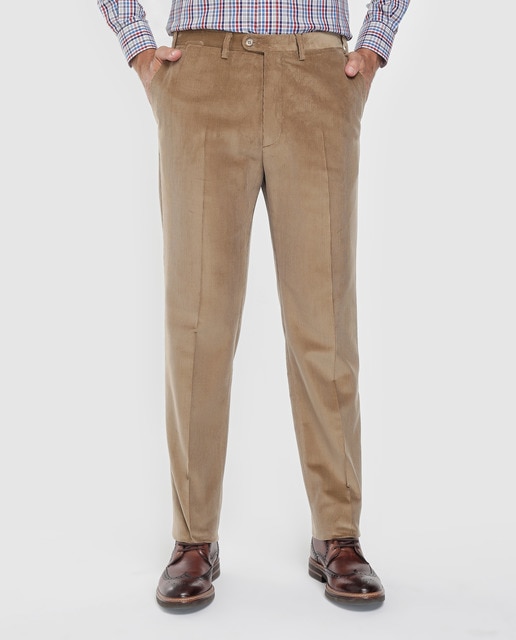 Imagen 0 de Pantalón de pana de hombre Mirto regular beige