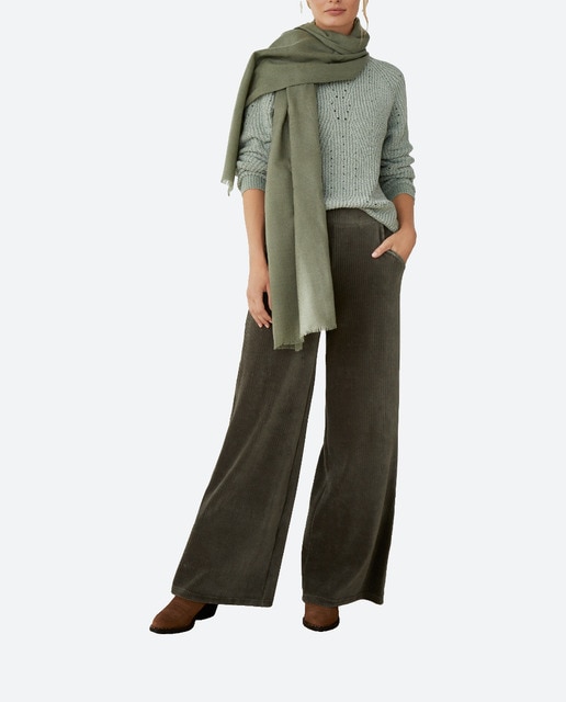 Imagen 0 de Pantalón palazzo de pana de mujer