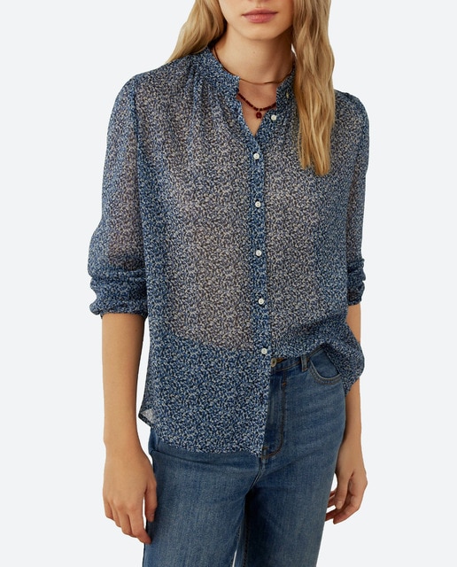 Imagen 0 de Blusa de mujer Georgette de manga larga