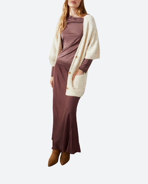 Imagen 0 de Chaqueta de punto boucle de mujer