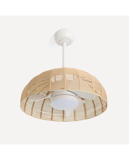 Imagen 0 de Ventilador de techo con luz LED y motor DC Atena Sulion