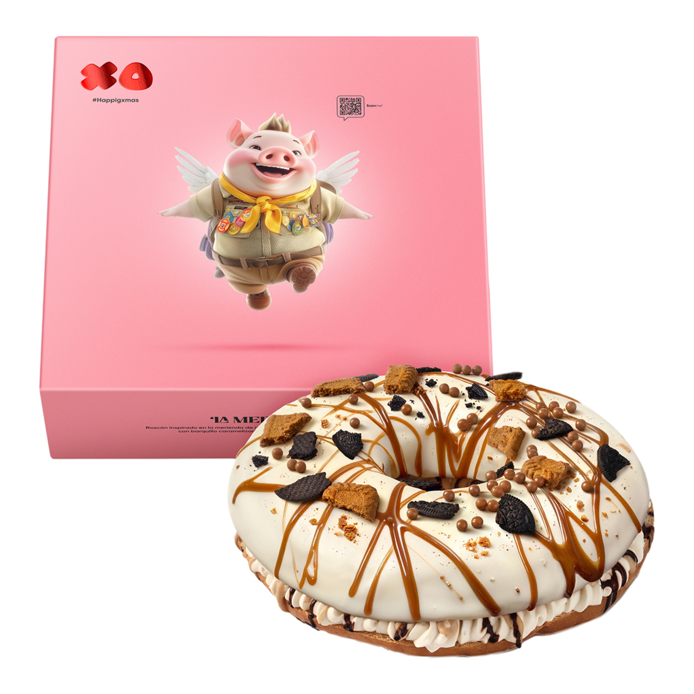 Roscón de fresas con nata a la vainilla, jengibre y néctar de fresas del bosque XO 1
