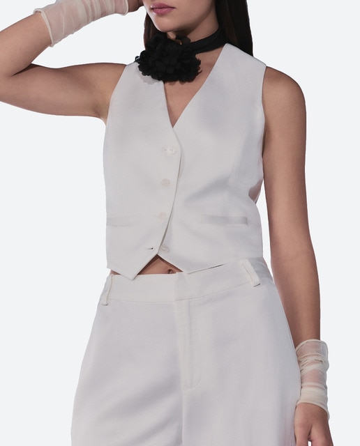 Imagen 0 de Chaleco de mujer liso de vestir