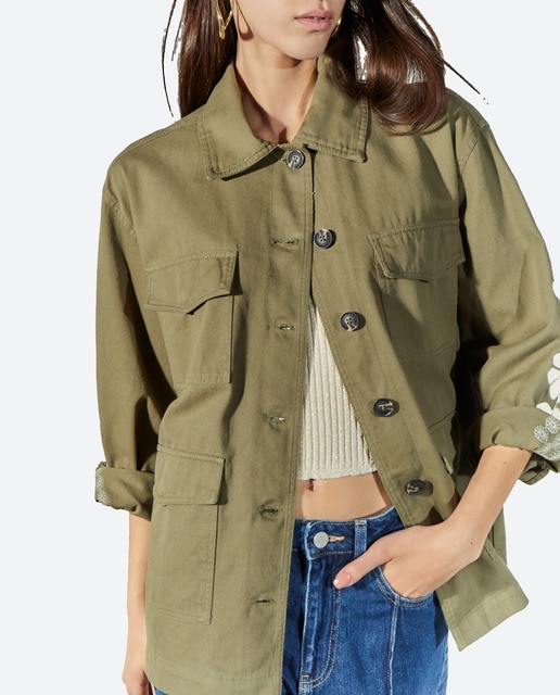 Imagen 0 de Chaqueta de mujer bordado espalda