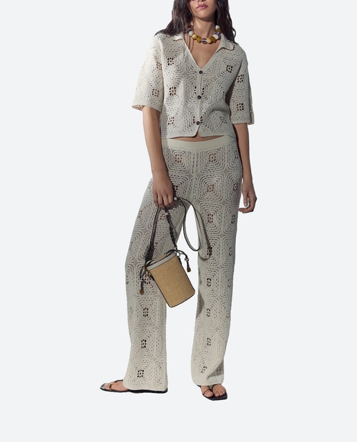 Imagen 0 de Pantalón de mujer de vestir crochet