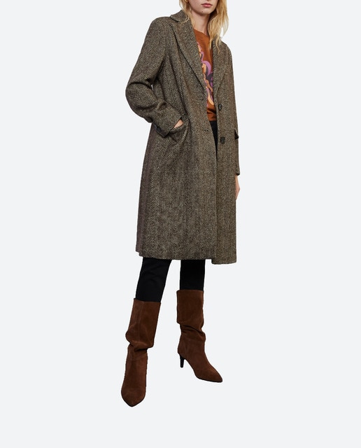 Imagen 0 de Abrigo largo masculino cruzado de mujer