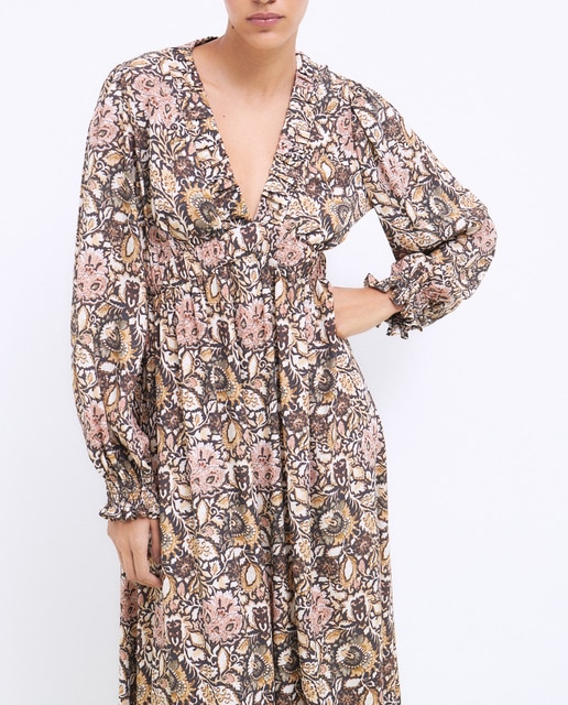 Imagen 0 de Vestido largo manga larga