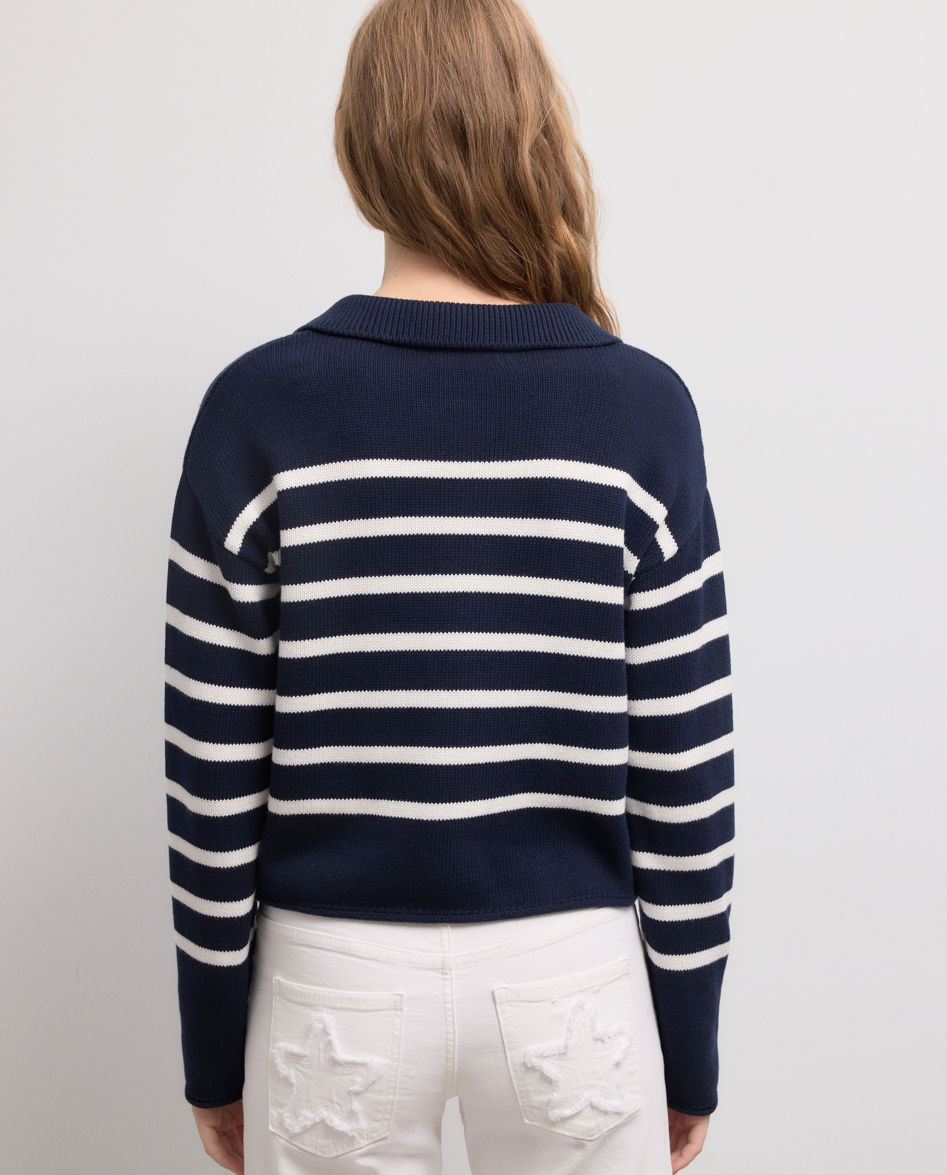 Polo de Manga Comprida Azul-marinho-4