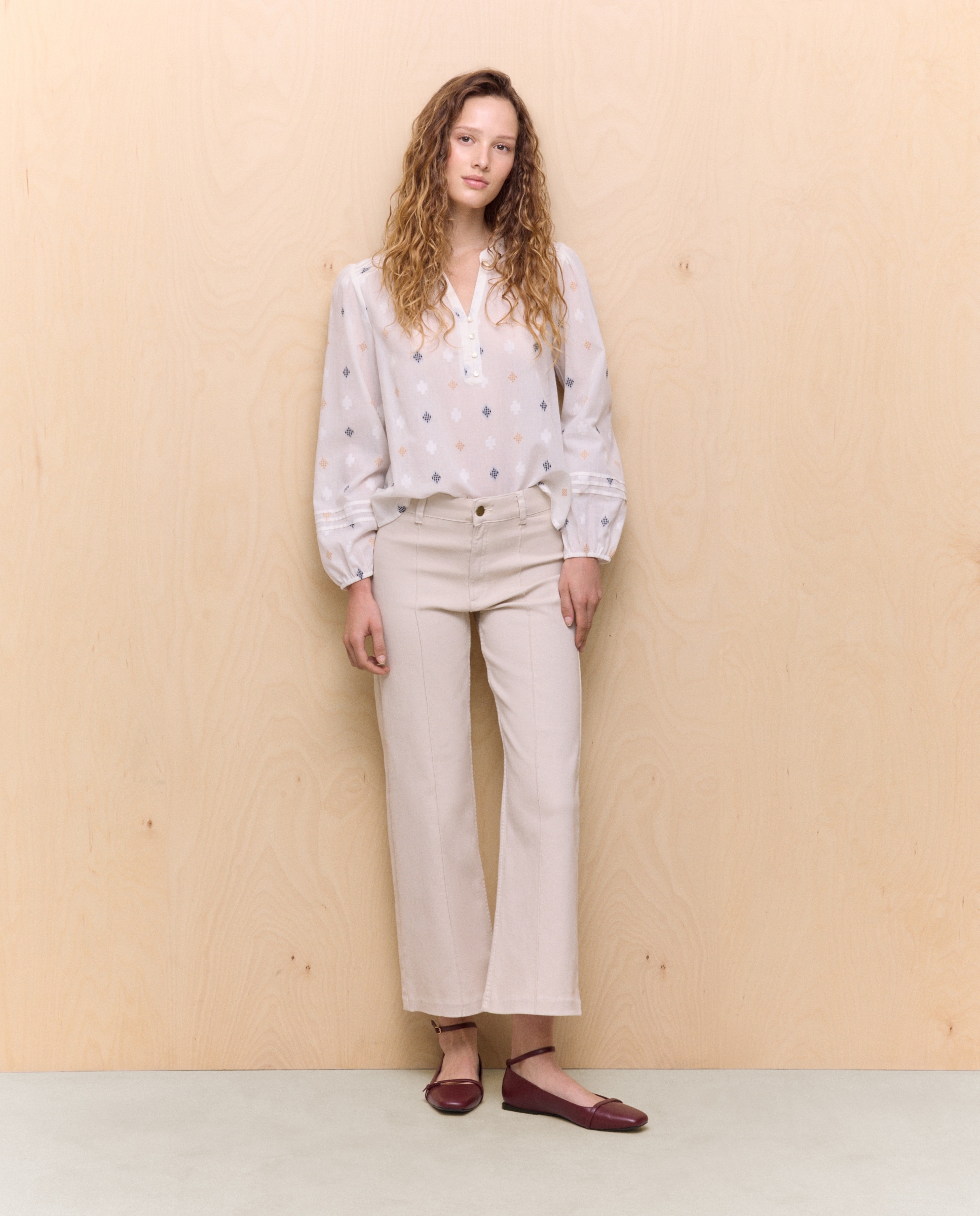 Imagem 0 de Jeans Crop Culotte com Nervura