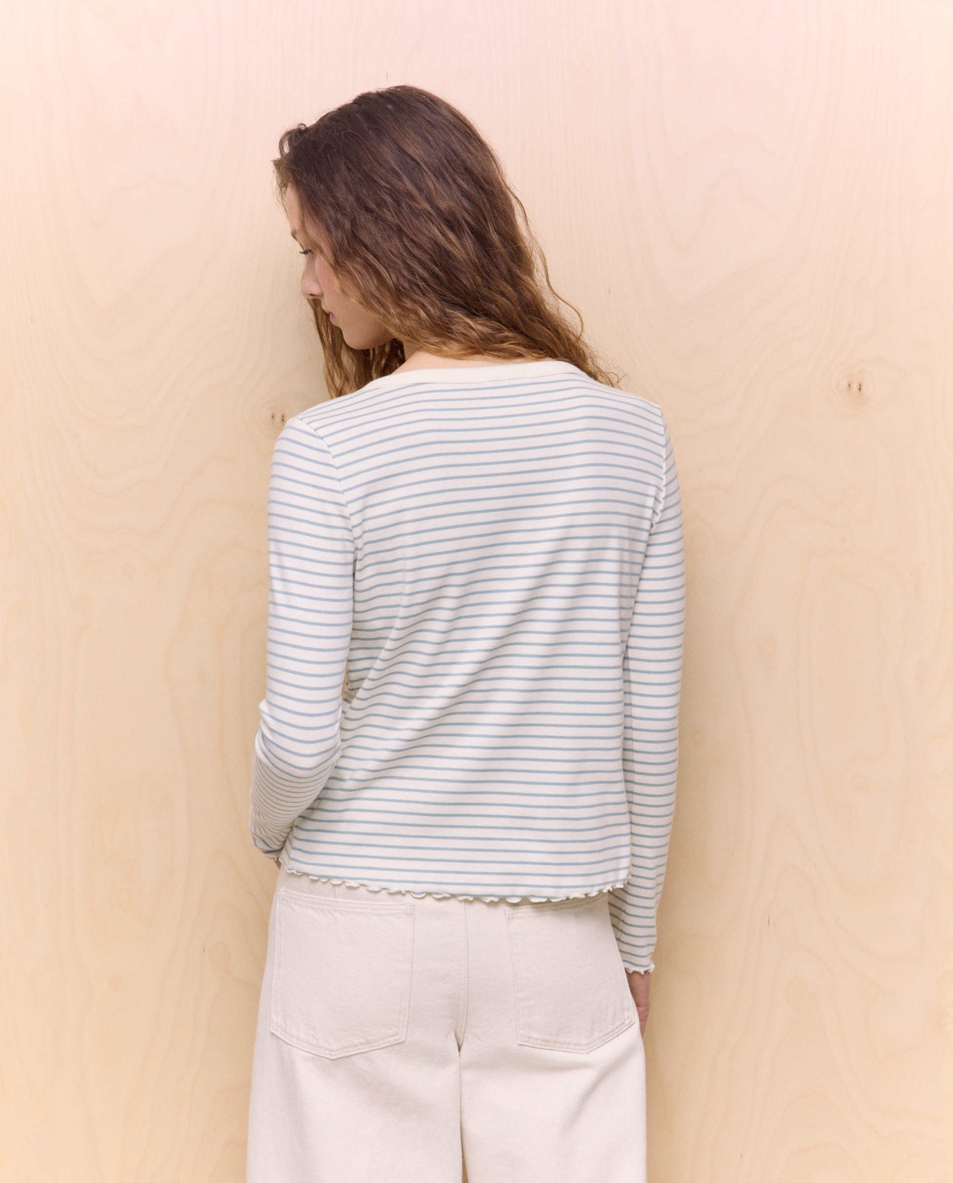 Camisola de Manga Comprida Estampada Verde-3