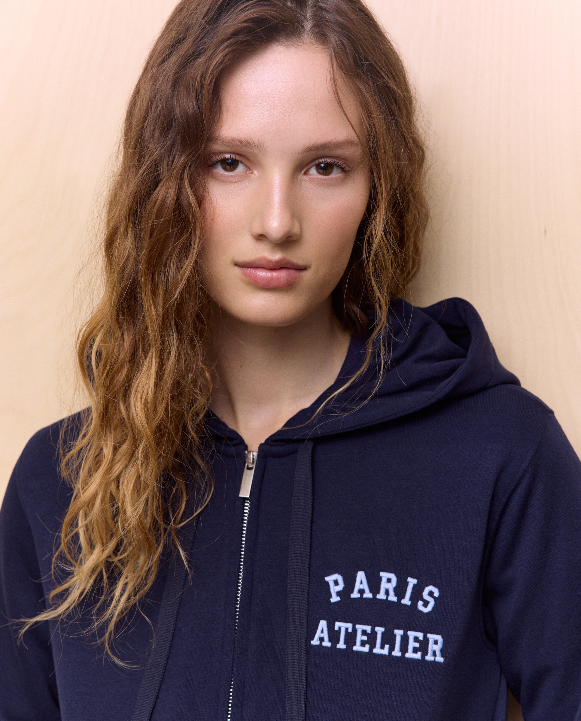 Sweatshirt de Algodão Estampada Azul-marinho-1