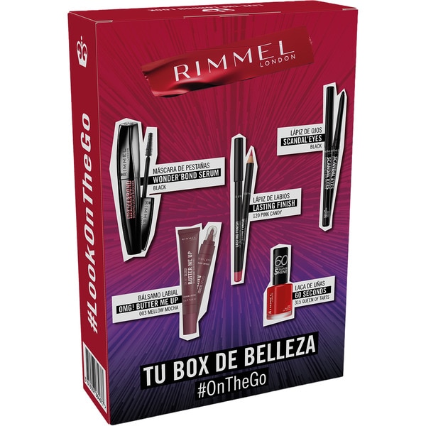 Etui On The Go mit Wimperntusche, Kajalstift, Lippenstift, Lippenbalsam und Nagellack