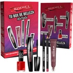 Etui On The Go mit Wimperntusche, Kajalstift, Lippenstift, Lippenbalsam und Nagellack