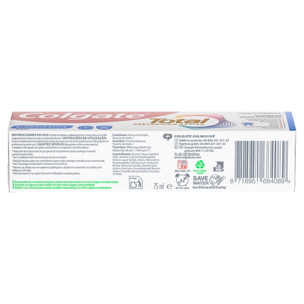 active prevention whitening toothpaste tube 75 ml