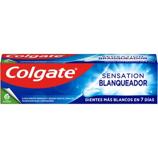 pasta de dientes Sensation blanqueador con microcristales limpiadores tubo 75 ml - Colgate