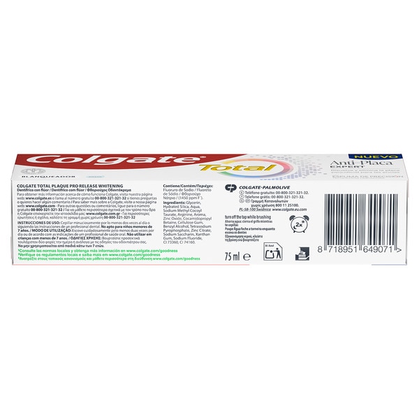 pasta de dientes blanqueante Anti-Placa Expert tube 75 ml