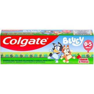 pasta de dientes infantil Bluey sabor fresa suave de 0 a 5 años tubo 50 ml - Colgate