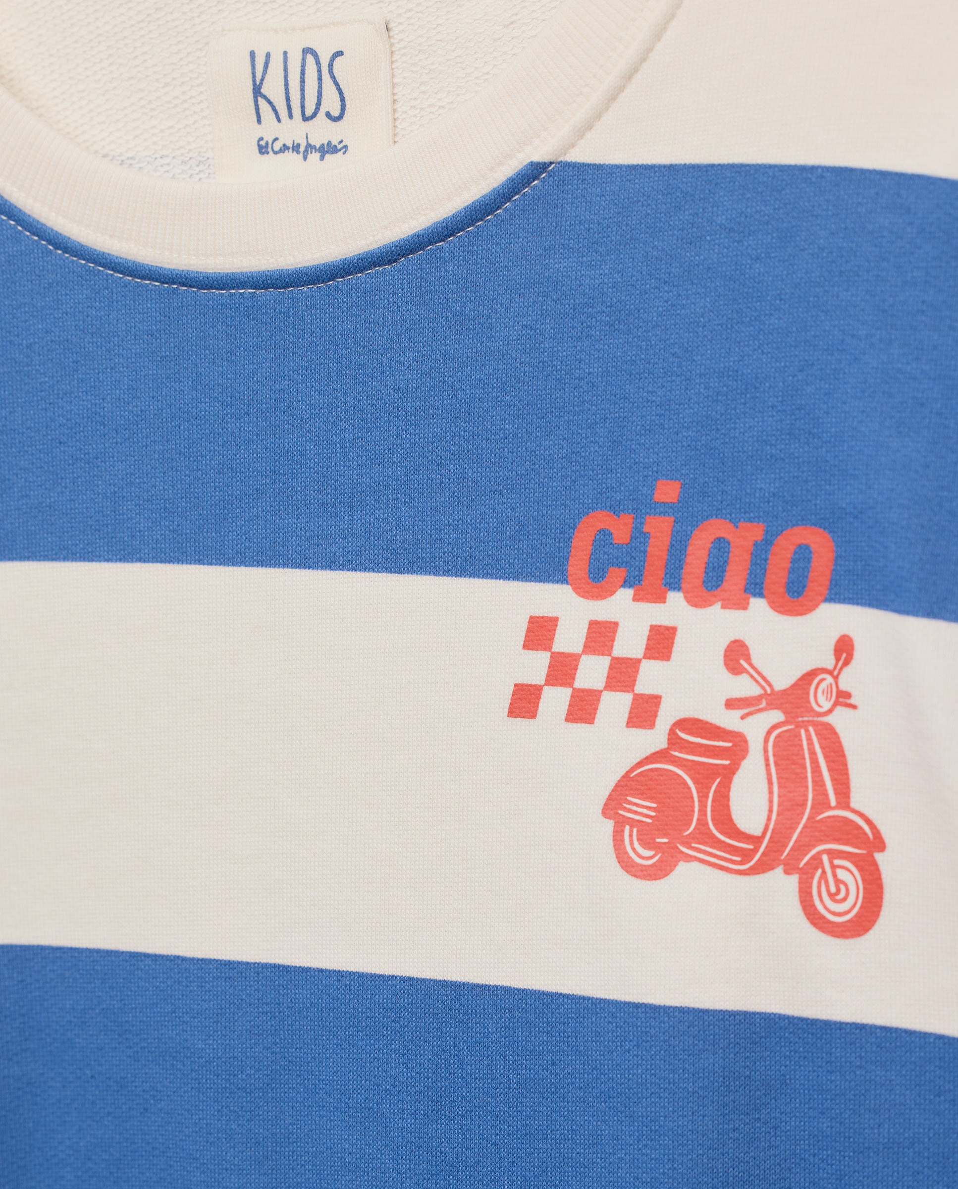 Sweatshirt Fechada com Estampado de Fantasia Kids El Corte Inglés Azul-5