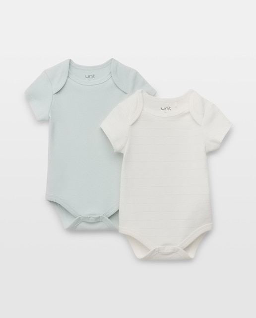 Imagen 0 de Pack 2 bodies de bebé manga corta