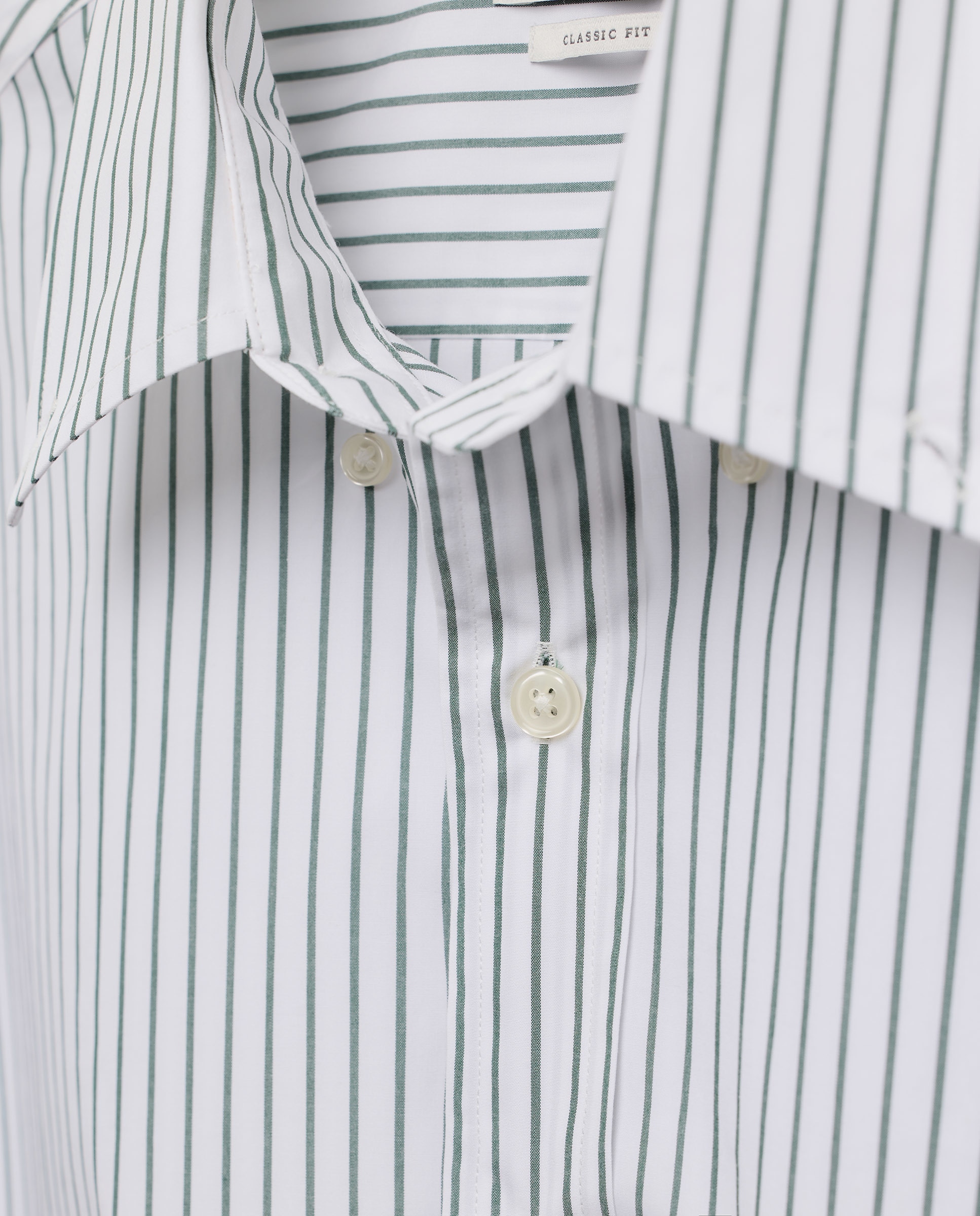 Camisa Casual de Manga Comprida Verde-5