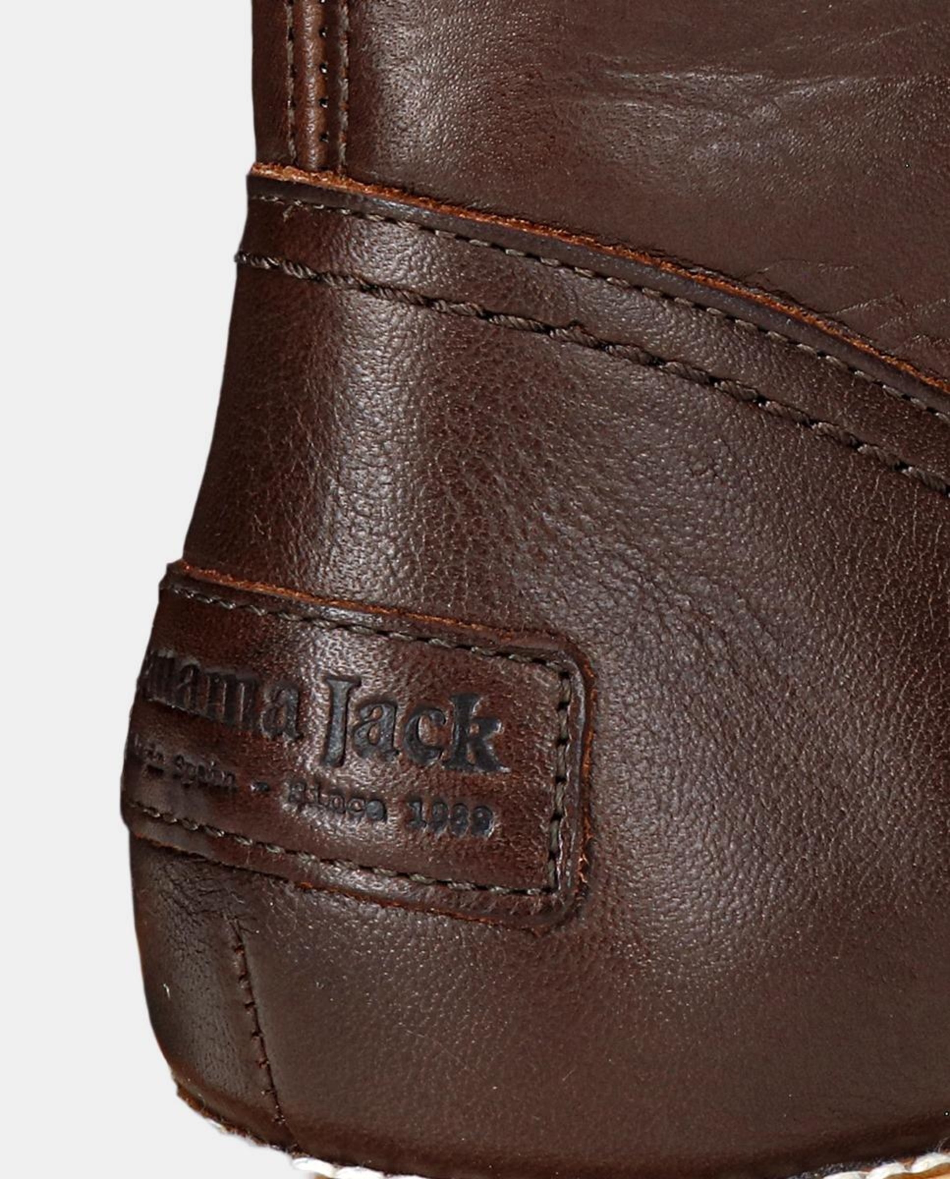 Botas em Pele e com Forro de Pelo Sintético Castanho-escuro-8