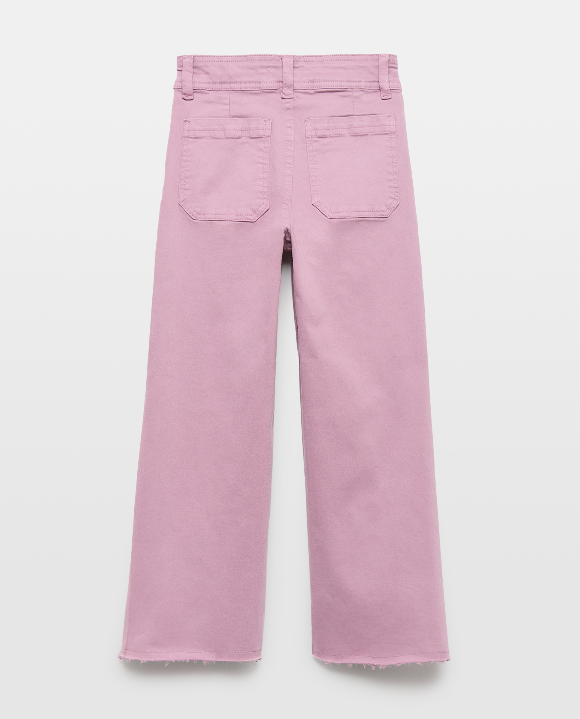 Pantalón niña ancho culot Morado-2