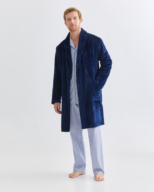 Imagem 0 de Roupão em Velour com Estrutura aos Quadrados