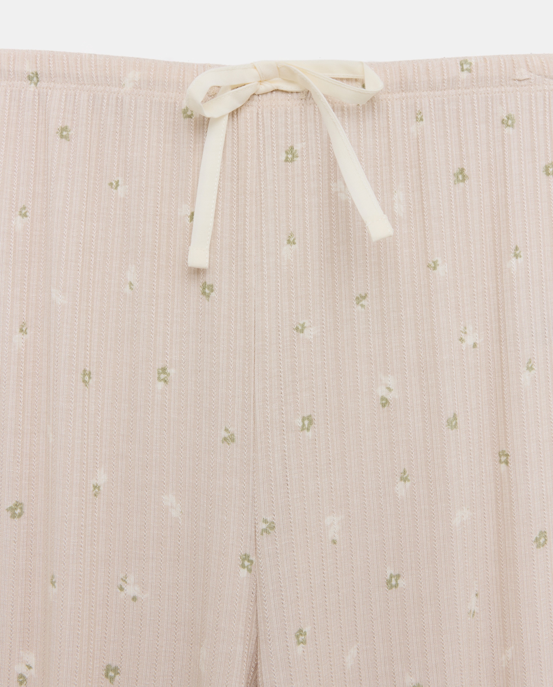 Pijama Liso com Decote em Bico Rice Paper-4