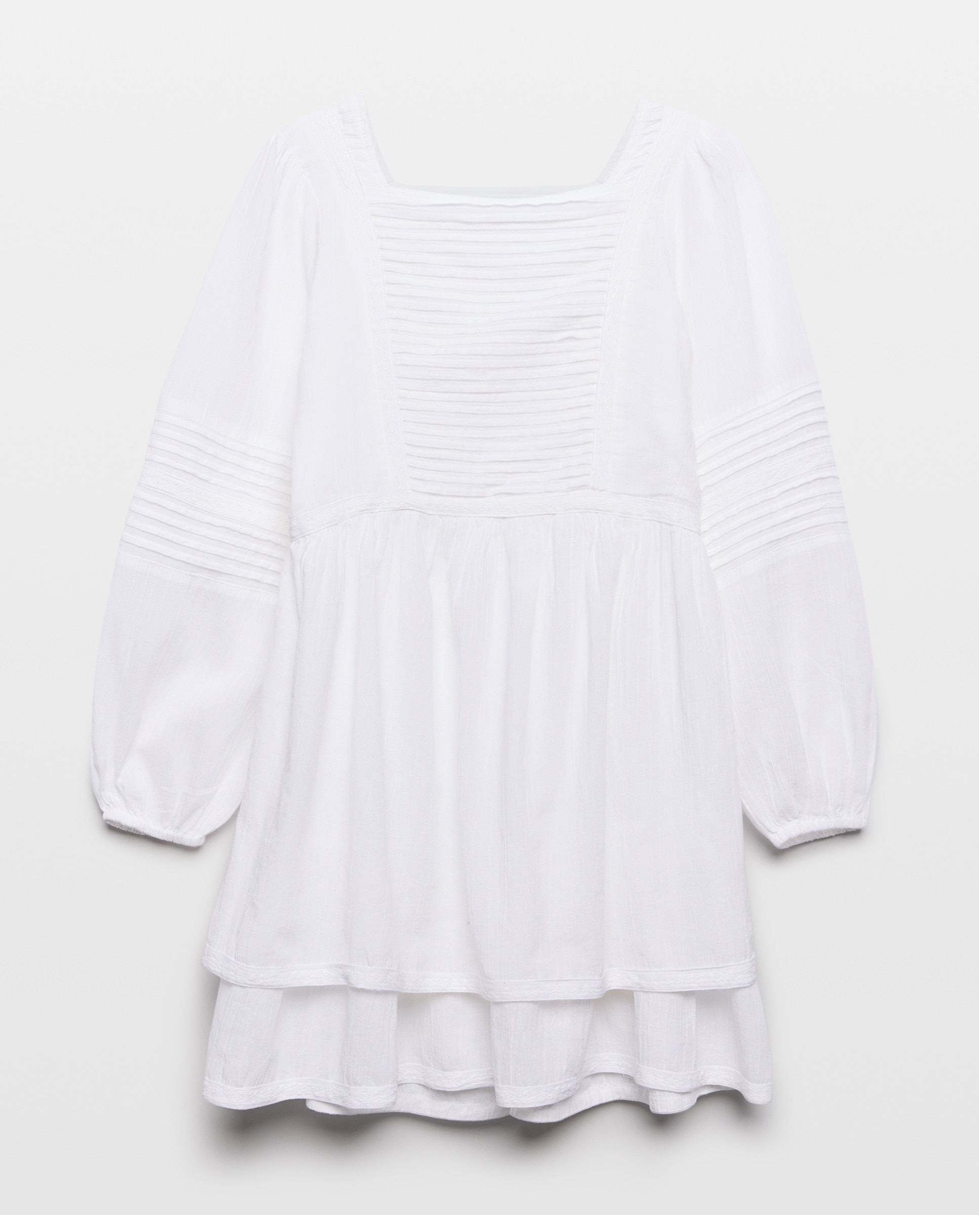 Vestido de mujer romántico corto 120 Crudo-4