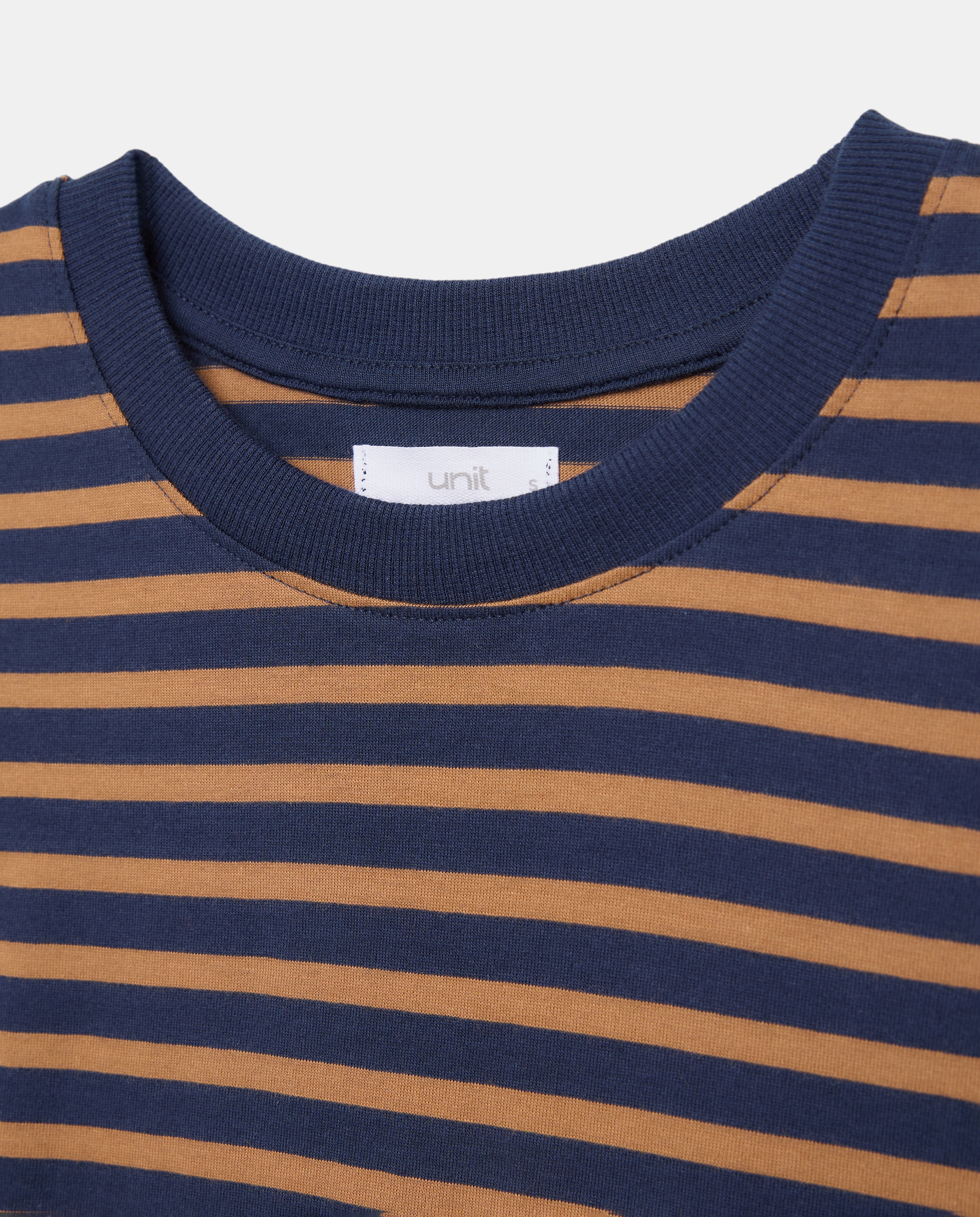 Camiseta básica de mujer cuello caja Azul-5