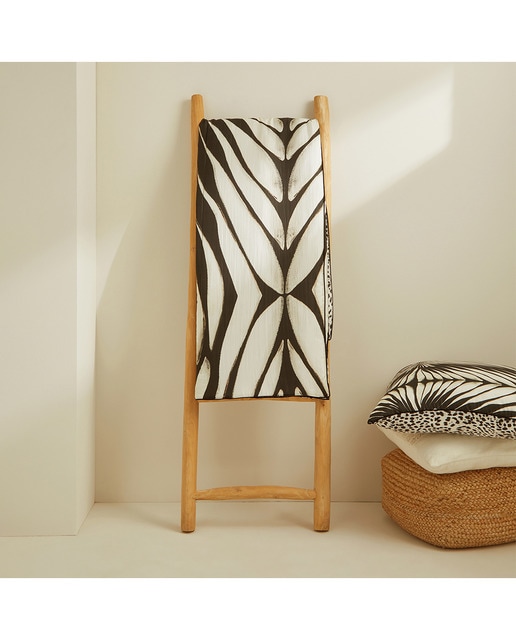 Imagen 0 de Manta decorativa seda Black and White Roberto Cavalli