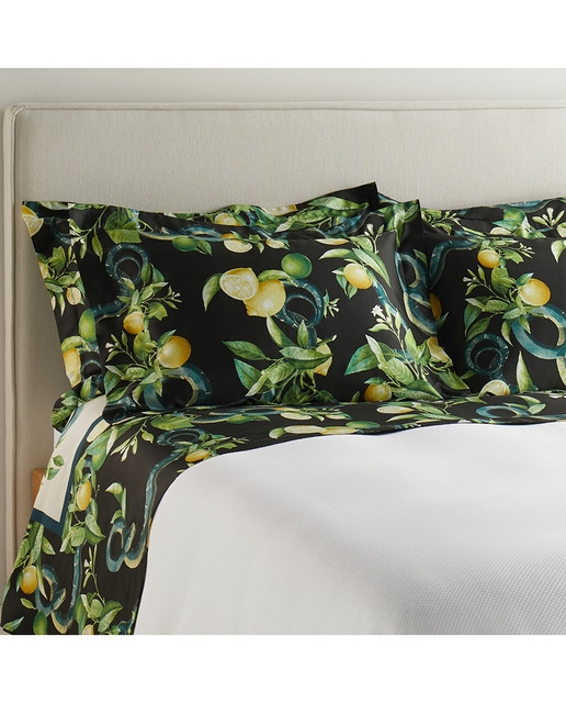 Imagen 0 de Juego de sábanas algodón Limoni Dark Roberto Cavalli