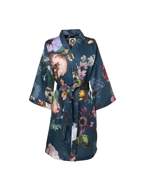 Imagen 0 de Albornoz kimono para mujer satén de algodón Fleur Essenza