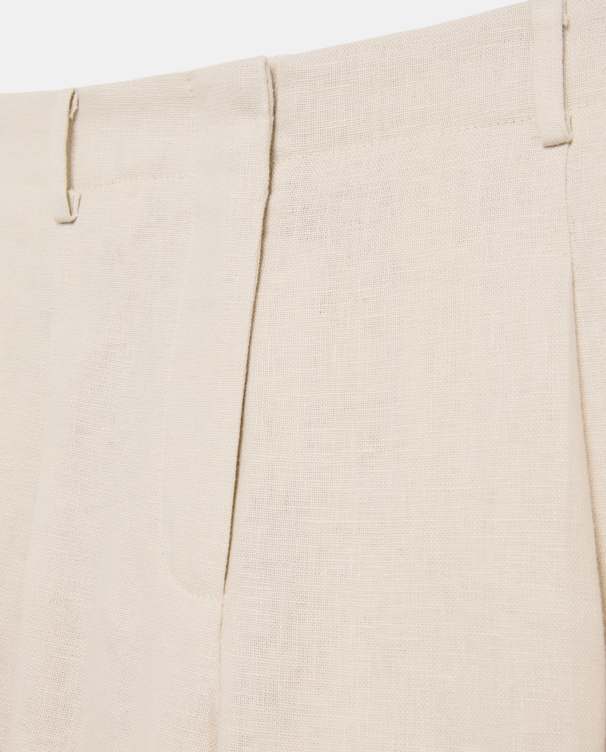 Calças de Linho de Mulher 120 Cru-5