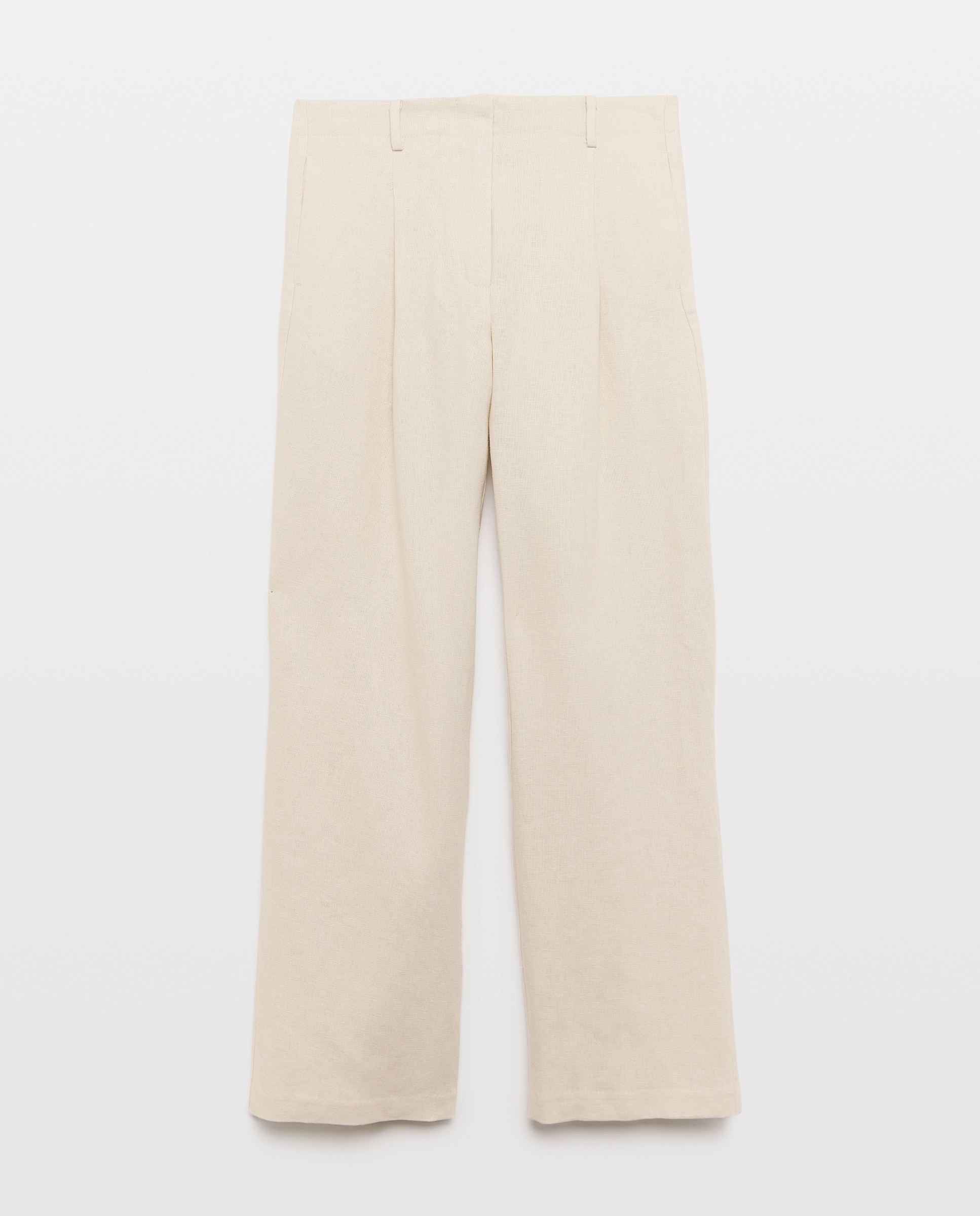Calças de Linho de Mulher 120 Cru-4