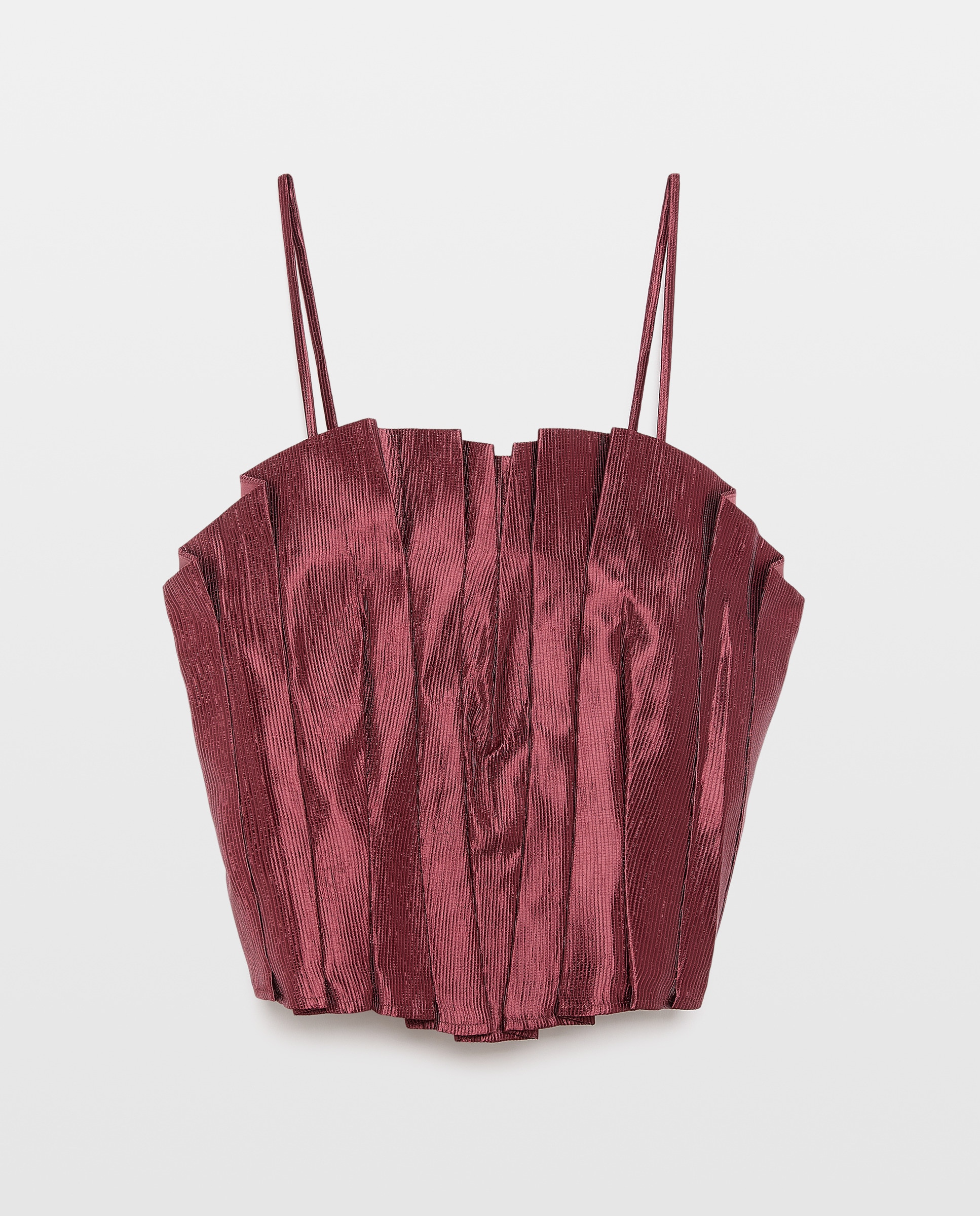 Top Liso de Alças Bordeaux-4