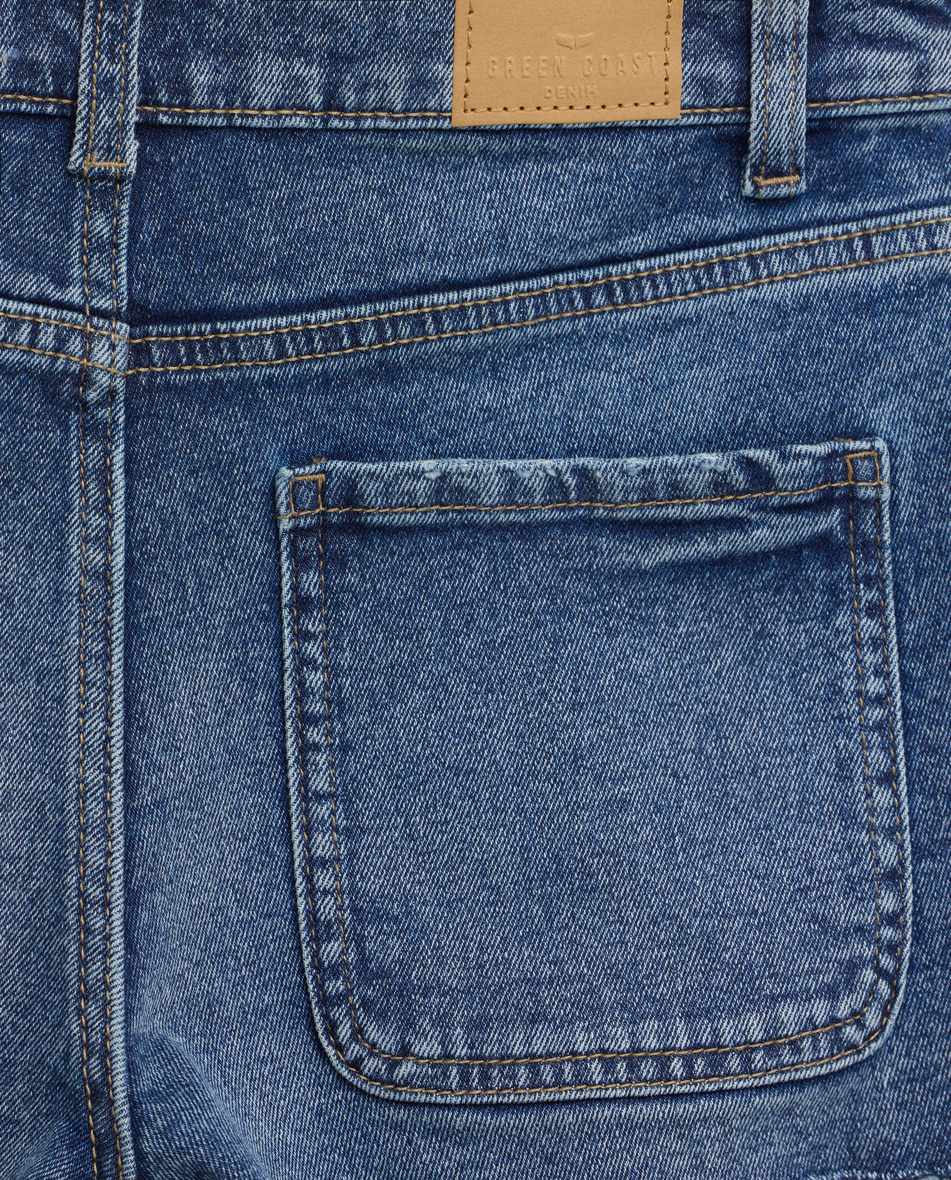 Calções Lisos de Algodão Índigo-5