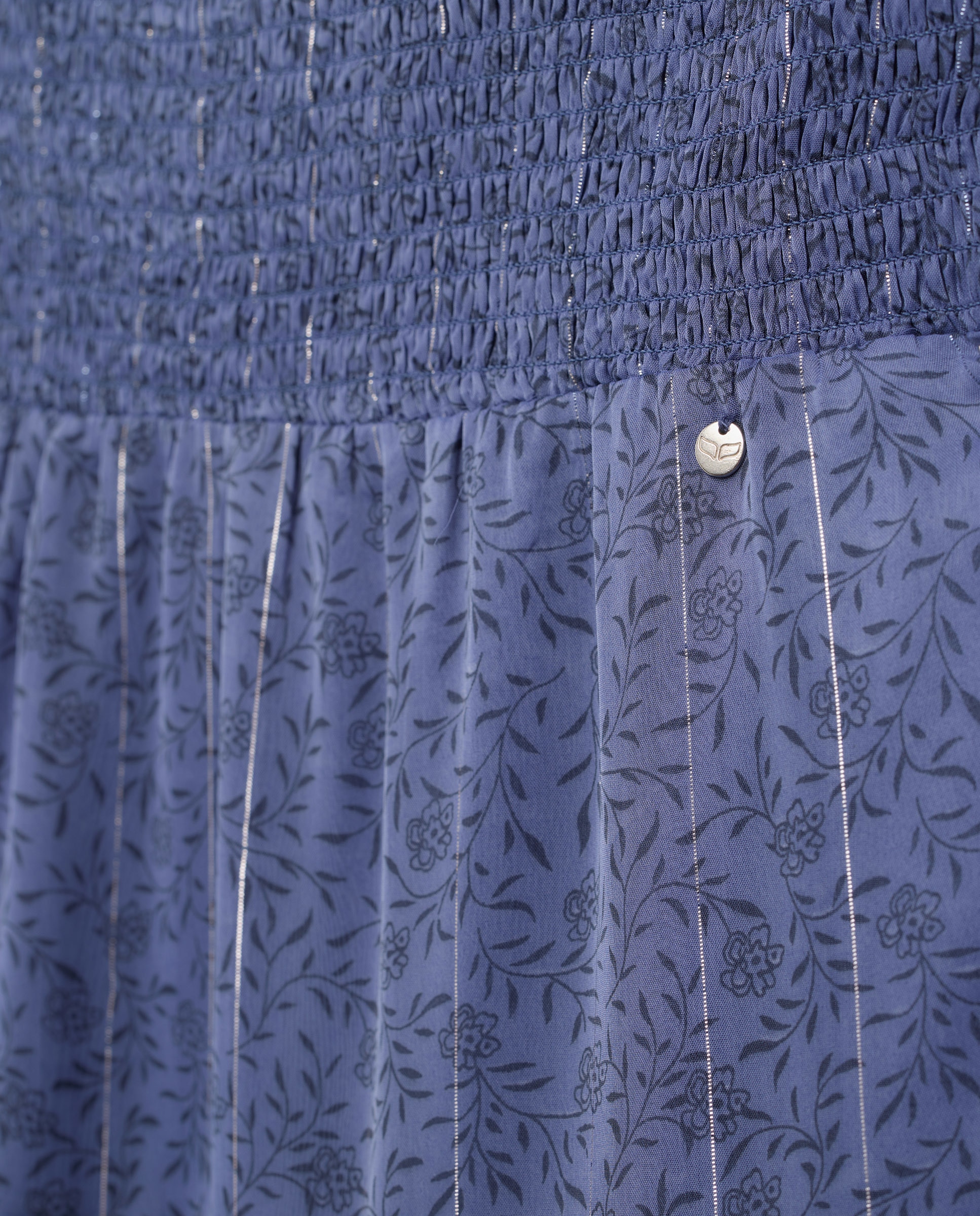 Saia FL de Chiffon com Elásticos Azul-5