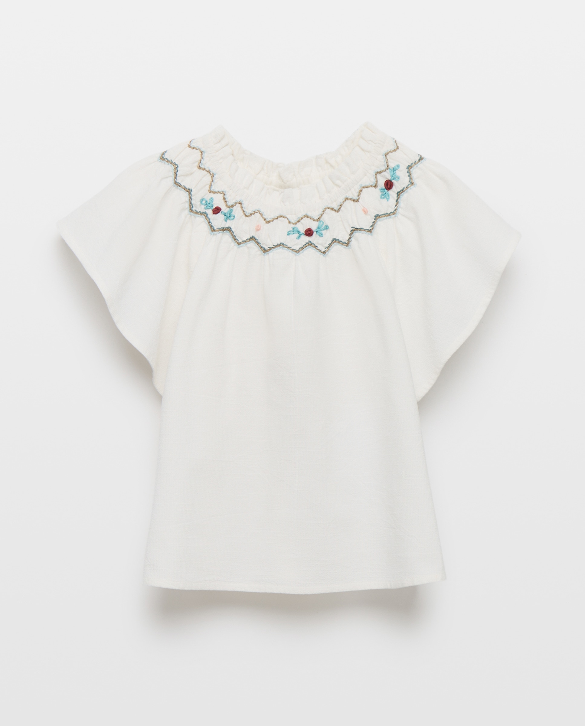 Blusa de Manga Curta Coconut El Corte Inglés 120 Cru-5