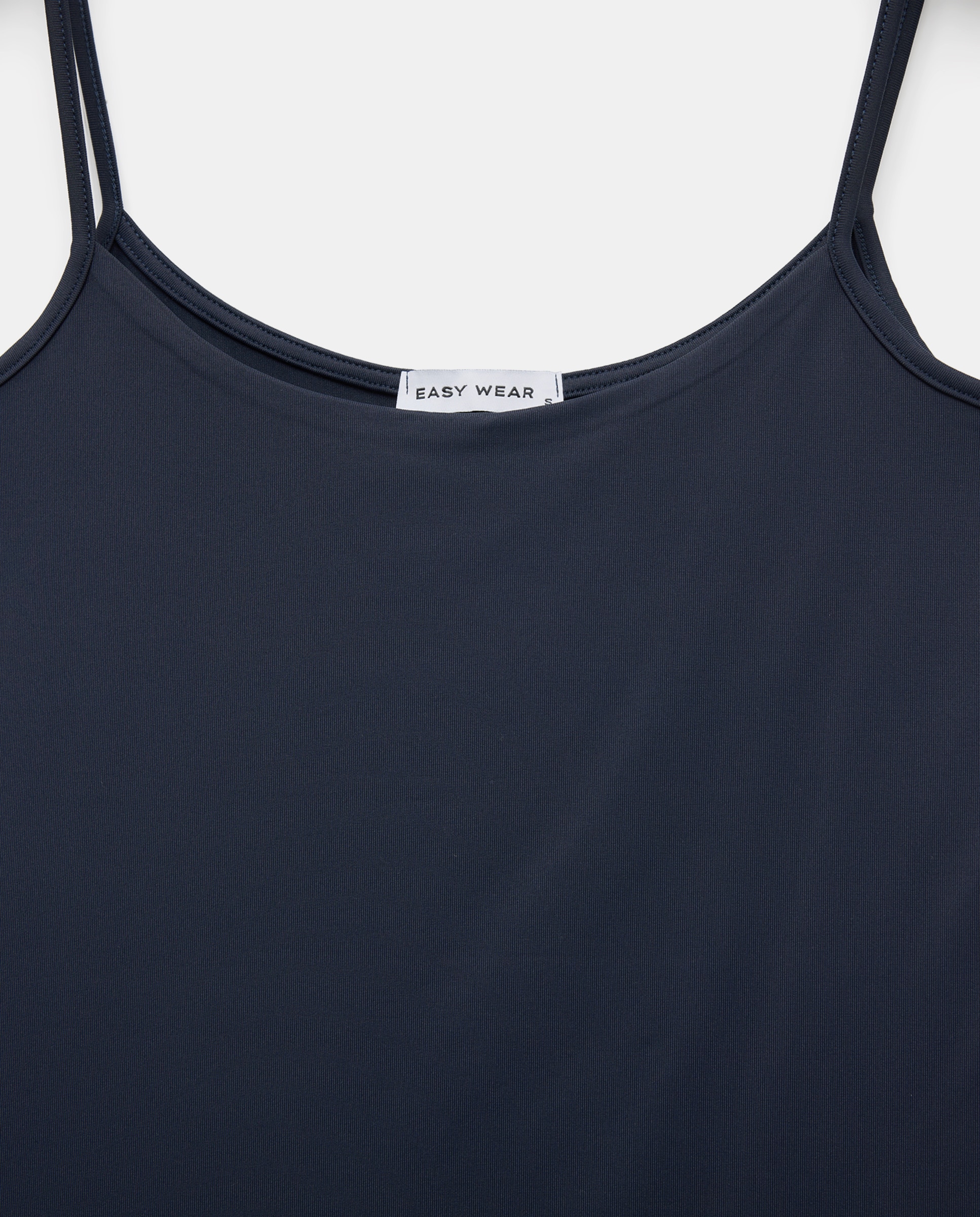 Camiseta lisa sin mangas de mujer - Easy Wear - Azul marino Azul marino-5